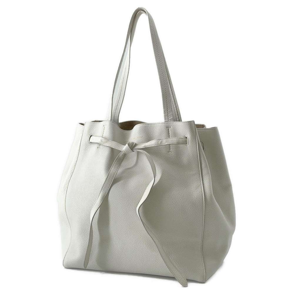 Celine Cabas Phantom Leather Tote Bag Shoulder White - Picture 1 of 12